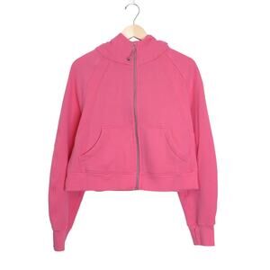 LULULEMON Full Zip Scuba Oversized Hoodie Sweatshirt Pink Blossom Women's M/L